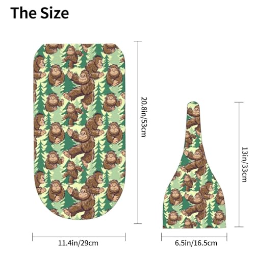 Image of Funny Gorillas and Tree Newborn Swaddle Blankets Hat Sets Soft Baby Receiving Blanket Swaddle for Baby Shower Infant Boy Girl Gift