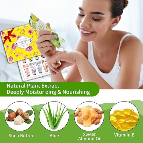 10 Pack Hand Cream Gifts,Mothers Day Gifts Birthday Gifts for Women,Gifts Sets for Bridesmaid,Nurses,Coworkers,Teacher Appreciation Gifts Hand Cream Natural Plant Fragrance Moisturizing Lotion - Image 6