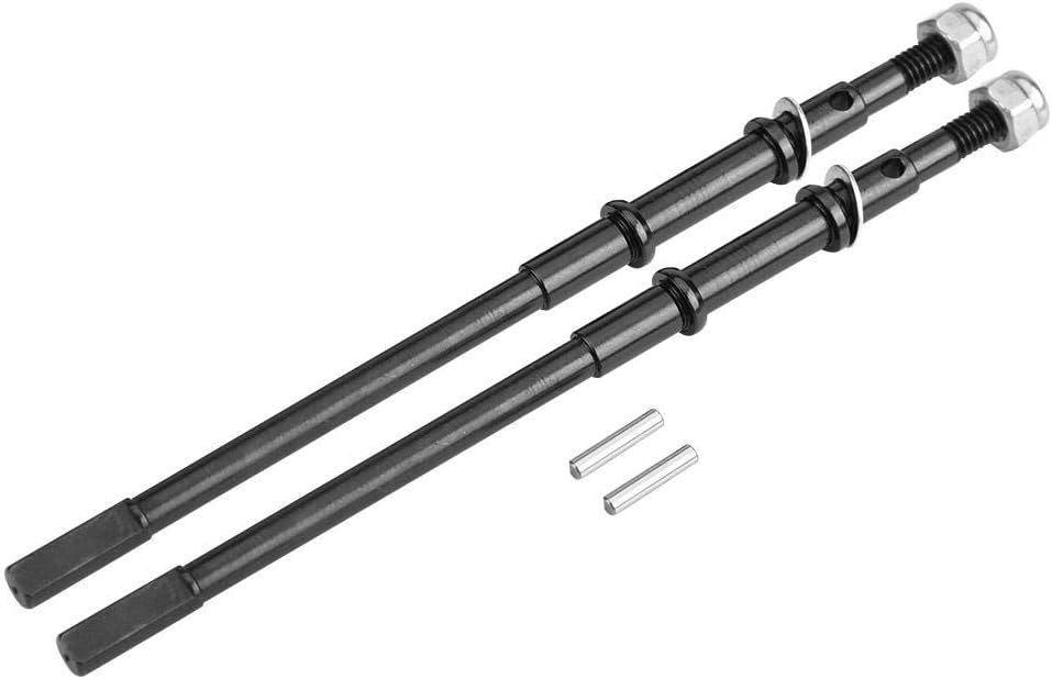RC Car Drive Shaft, Upgraded Durability Metal Dogbone Shaft 2 Pcs Rear Axle for RC Enthusiasts Off-Road Crawling Trail Racing Customization