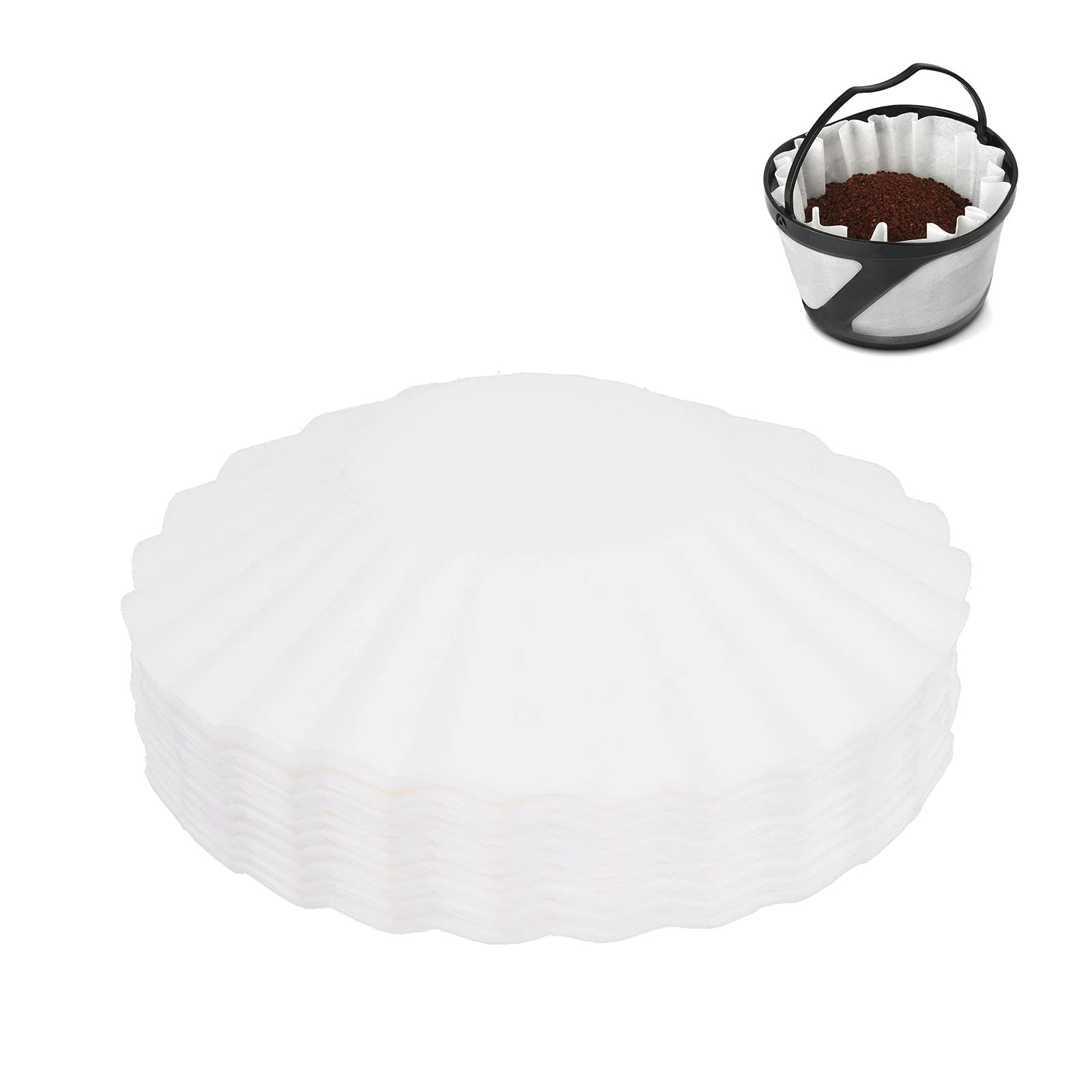Tazza di Carta da Filtro Coffee Hand Pour Papers Pulp per Filtri Usa e Getta in Legno da 100 Pezzi da 6,5 ​​pollici