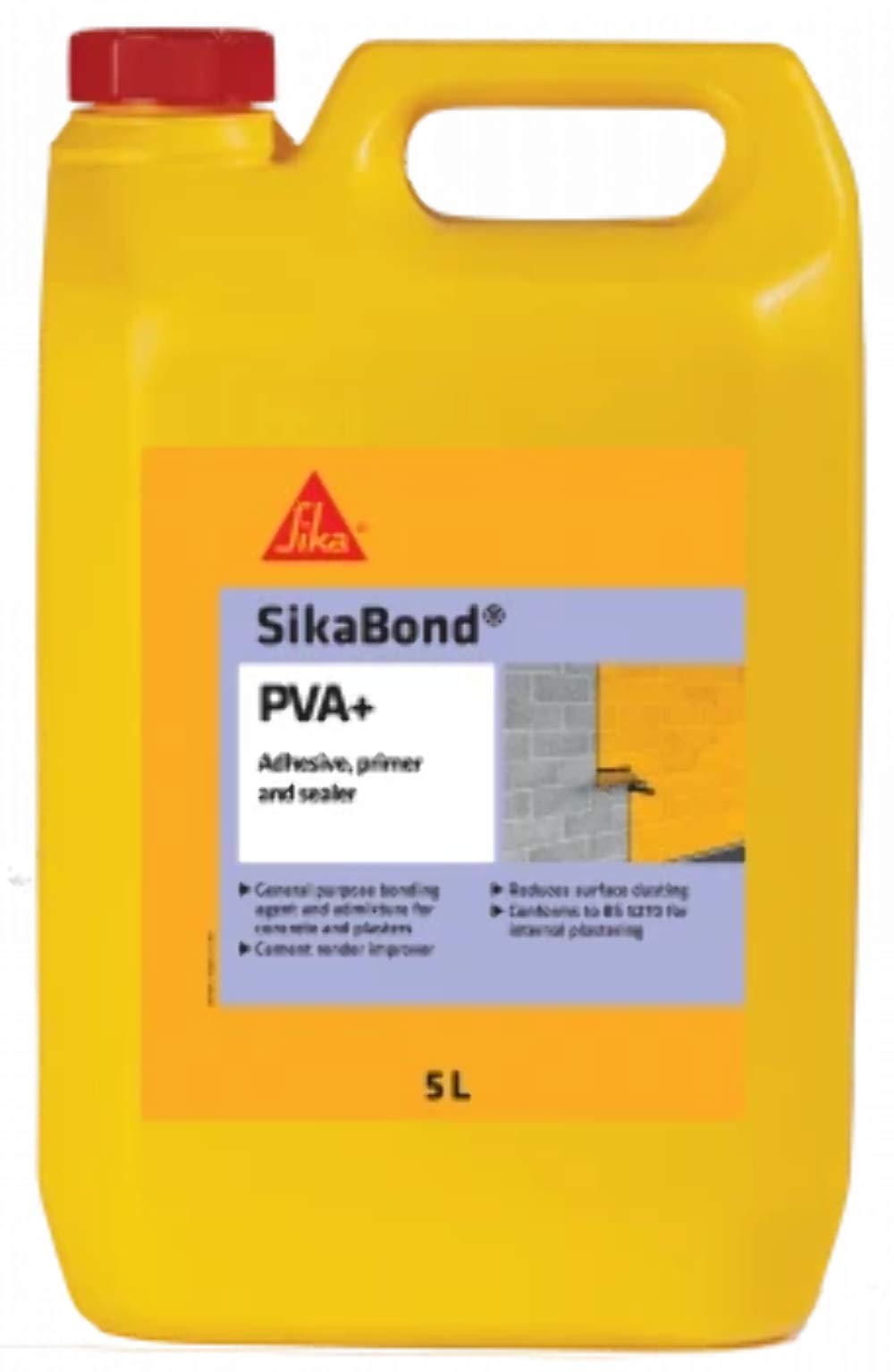 SikaBond PVA+, General Purpose Adhesive, Primer And Sealer – Easy To Use – British Standards Approved – 1 Litre