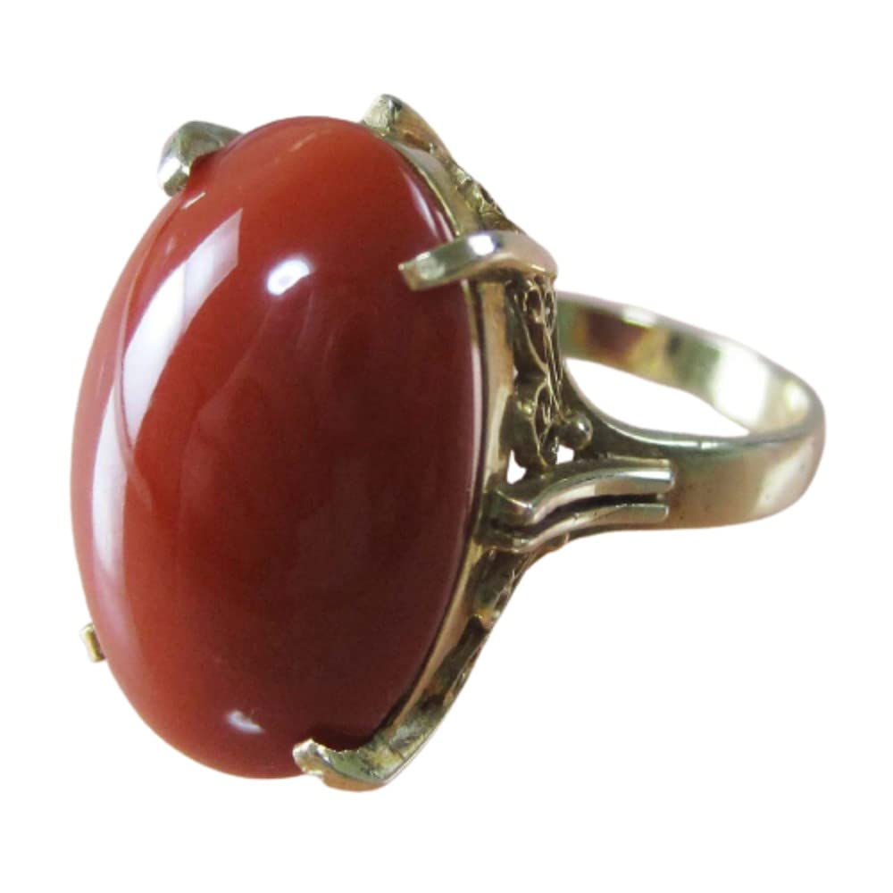 K18　血赤珊瑚リング　約15mm　さんご　指輪　サンゴ　イエローゴールド 楽天市場】血赤珊瑚 リング 指輪 サンゴ さんご ダイヤ K18 18金
