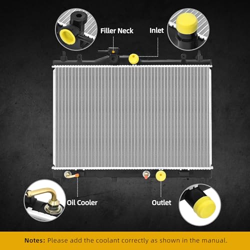 Image of DWVO Radiator Compatible with Nissan 2007 2008 2009 2010 2011 Versa 2009 2010 2011 2012 2013 2014 Cube 1.6L 1.8L L4
