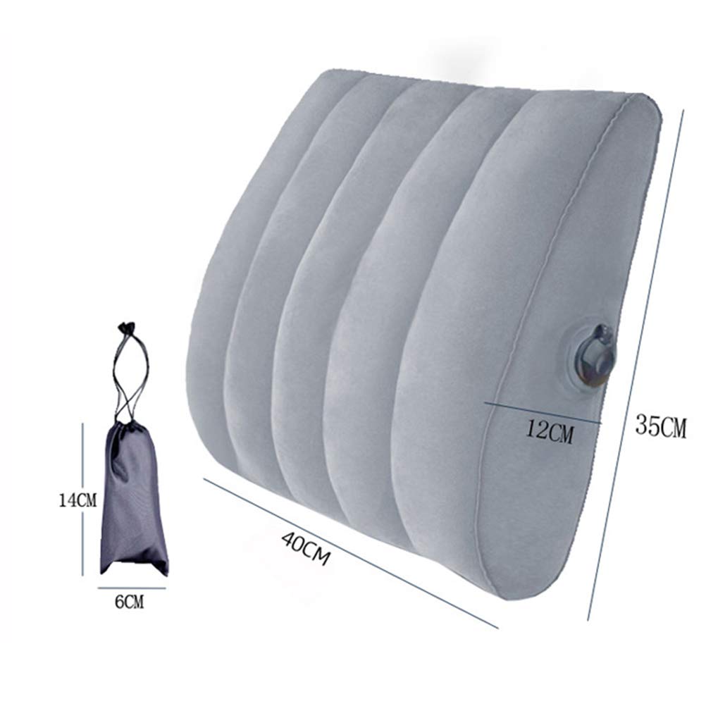 JTLB Cubo Inflable Almohada Inflable Ultraligera para Acampar Almohada de Apoyo para la Columna Lumbar Almohada Lumbar de Espuma para el hogar, la Oficina, el automóvil, los Viajes