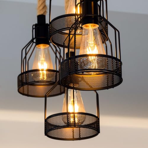 Nottac E27 Edison Screw Bulb, ST64 Vintage Filament Light Bulb, 6W 550LM (Equivalent to 60W), 2200K Warm White, Retro Amber Glass, Non-dimmable, Pack of 6 - Image 7