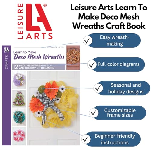 Leisure Arts Apprenez à faire des couronnes décoratives en maille Bk – vue 2