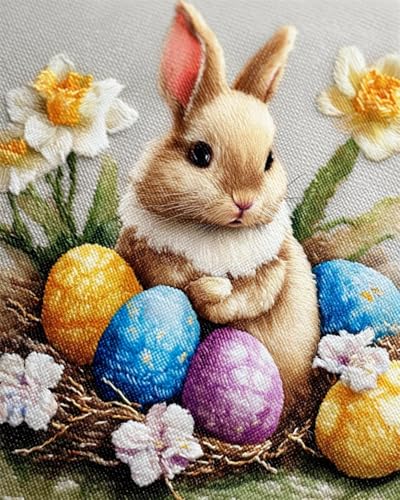 Kit broderie perles adulte lapin dessin animé point de croix DIY 9CT