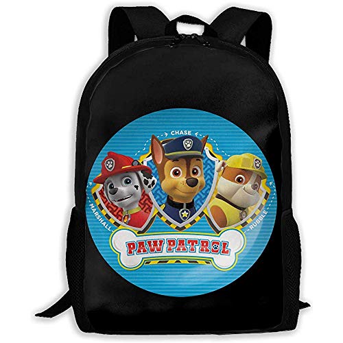 Kimi Shop Mochila para Adultos Unisex Paw Patrol Bookbag de Viaje Mochilas Escolares