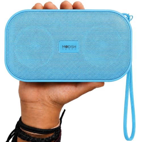 Image of ModishOmbre Roar 14W High-Output Bluetooth Speaker | FM Radio | DSP Tuned Audio | Dual 7W Dynamic Drivers | 10H Playtime | TWS Stereo Pairing | TF /USB /FM Support | Built-in Mic (Blue)