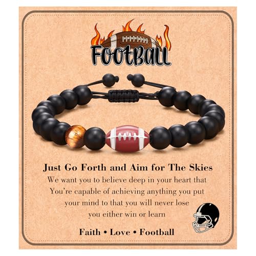 Tarsus Football Gifts, Football Accessories Stuff Super Bowl Teenage Teen Boy Bracelet...