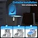 PZSUNLY Toilette Licht WC-Nachtlicht - 8 Farben Toilettenlicht mit Bewegungsmelder und wasserdichter Funktion, Toilettenschüssel Nachtlicht zum Toilettenbeleuchtung