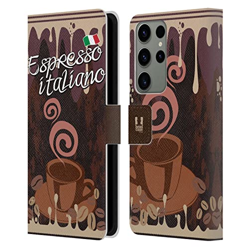 Étui Samsung S23 Ultra en cuir Head Case Designs espresso élégant