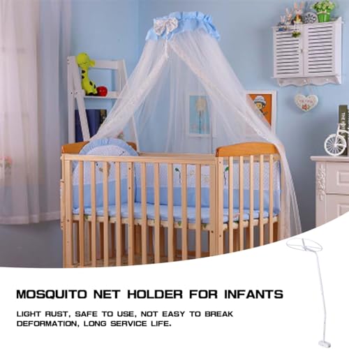 Image of 1 Set Baby Bed Mosquito Net Stand Mosquito Net Mounting Support Circle Rack Mosquito Net Holder Clip-On Crib Mosquito Net Frame for Baby Crib Accessories