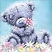Produktbild sunnymi Weihnachten 5D Diamond Painting Kürbiswagen Bär Wolf Gehorsam Hund Eule Kreuzstich Living/Art und Weise Geklebte Stickerei DIY Malerei (A, 30 * 40cm)