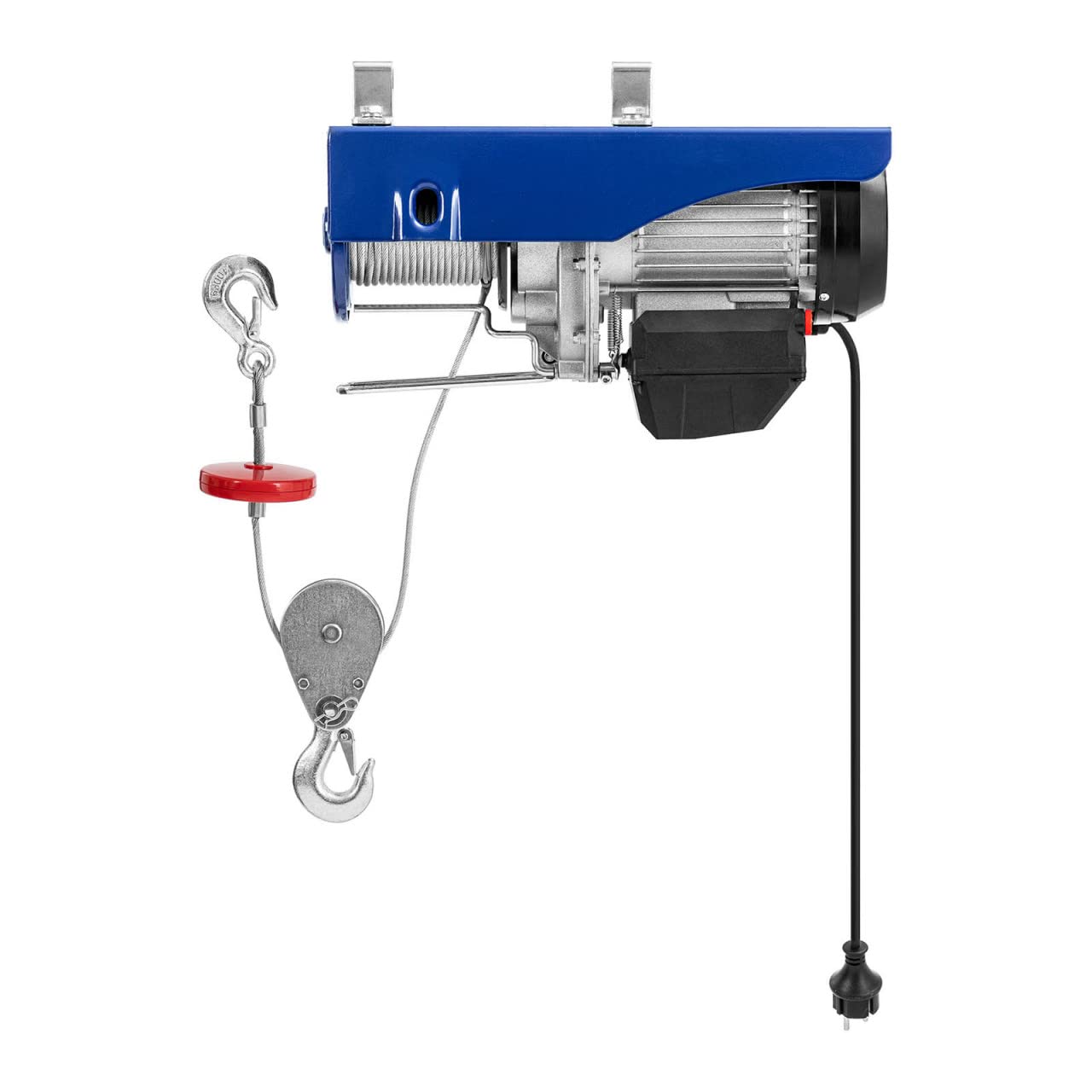 MSW MSW-PROLIFTOR-800NW - Paranco a fune, 1350 W, 800 kg, 12 m, con telecomando, verricello elettrico