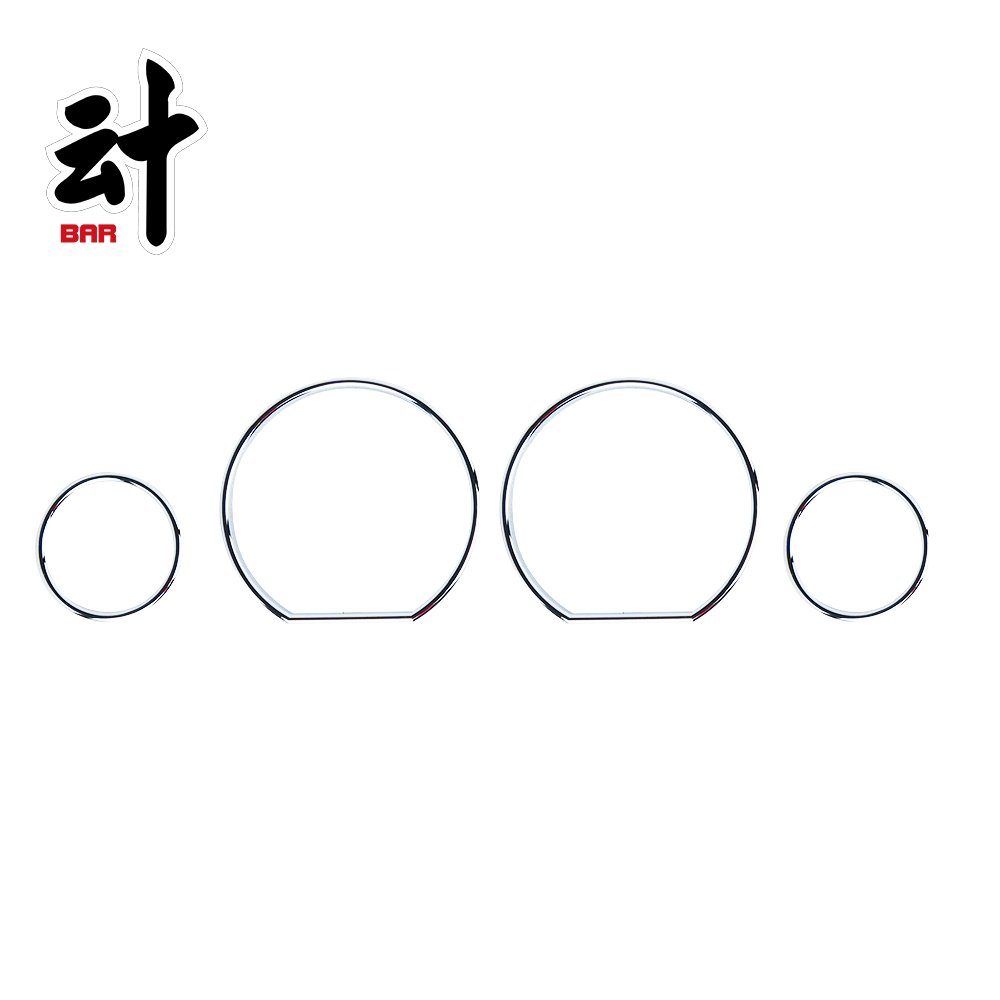 BAR Autotech Chrome Gauge Ring for BMW E36 3 series Cluster Dashboard Bezel Rim