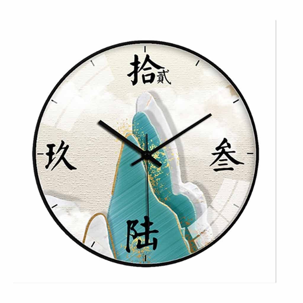 Horloge murale silencieuse de haute précision avec cadran en verre