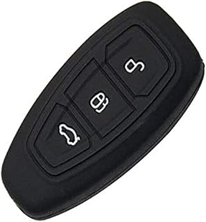 Silicone Car Key Cover for Ford - Black