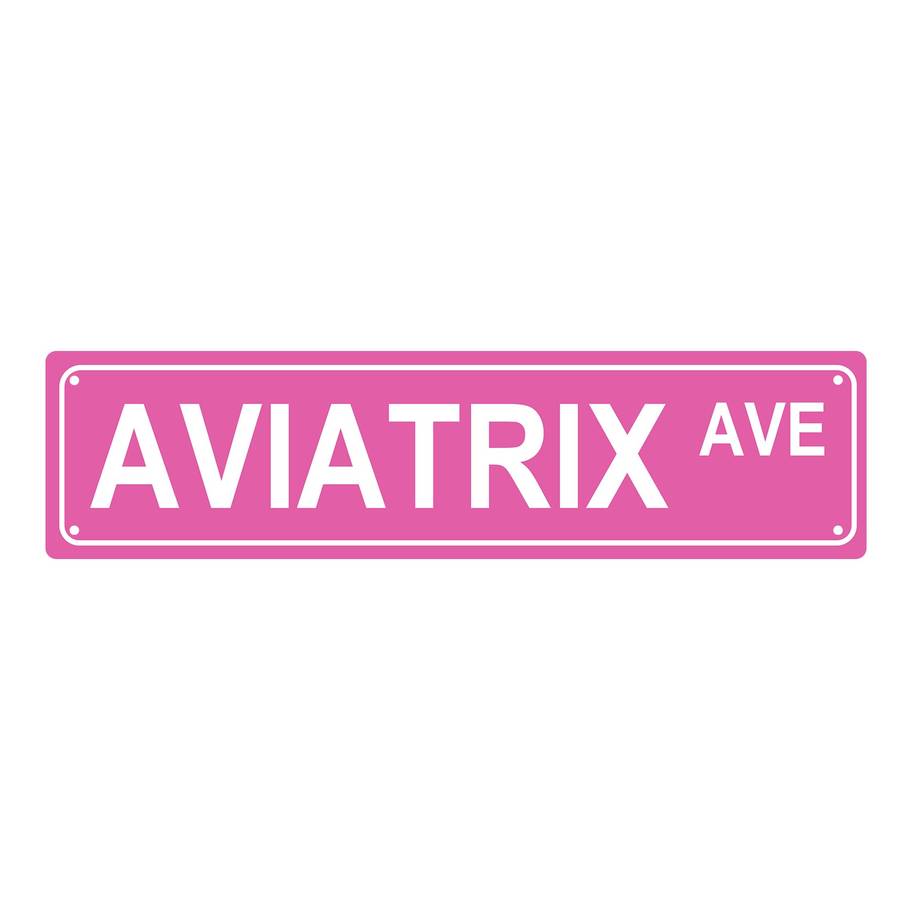 AVIATRIX AVE Occupation Metal Tin Street Sign Bar Cafe Garage Cave Home Room Wall Bathroom Farmhouse Garden Porch Patio Decor,4x16 Inch