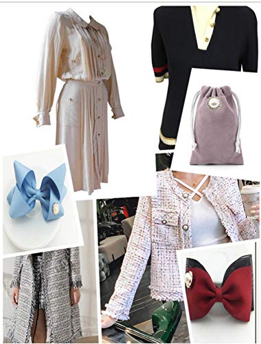 10Pcs Round Pearl Buttons With Shank For Sewing Gold Button Crafts For Clothes Shirts Suits Coats Sweaters Wedding Dress Clothing Decorations (Square, 40L/25Mm) #TOP4