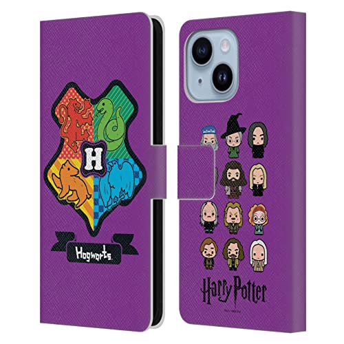 Étui Harry Potter iPhone 14 Plus protection cuir clapet rabat rigide