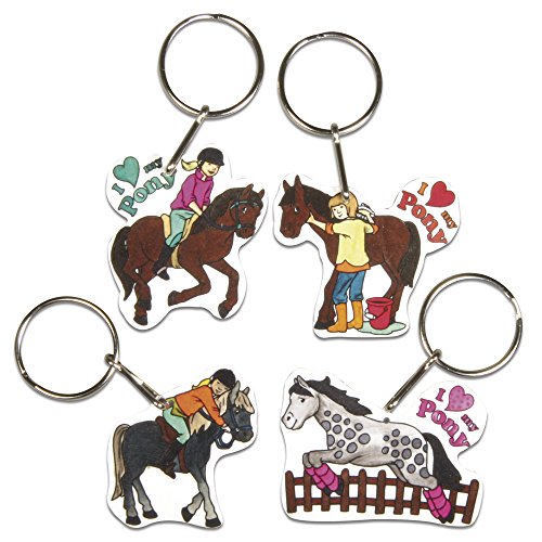 RAYHER HOBBY 75354000 - Schrumpffolien-Set My Pony, 4 Motive mit...