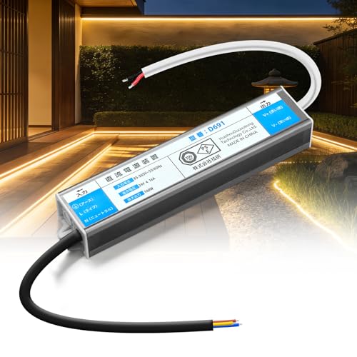 SPAHER スイッチング電源 AC85V-265V→DC24V 防水 小型 安定化電源 コンバーター 直流電源変換器 電源トランス 静音 短絡保護 過電流保護 過負荷保護 LEDランプ用 100W