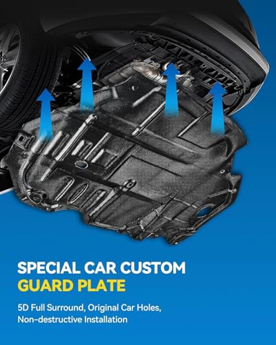Image of PHILTOP Engine Splash Shield Engine Case Guard Under Car Shield Cover fit for 2003-2004 2007-2008 Toyota Corolla, 2005-2006 Corolla CE /LE /S L 4, 2003-2008 Matrix XR L 4 Replace# TO1228157, TO1228158