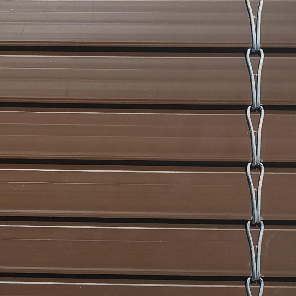 Persiana Alicantina enrolable Color Nogal de PVC a Medida | PERTONI TENDE (Ancho 80cm x 120cm Largo)