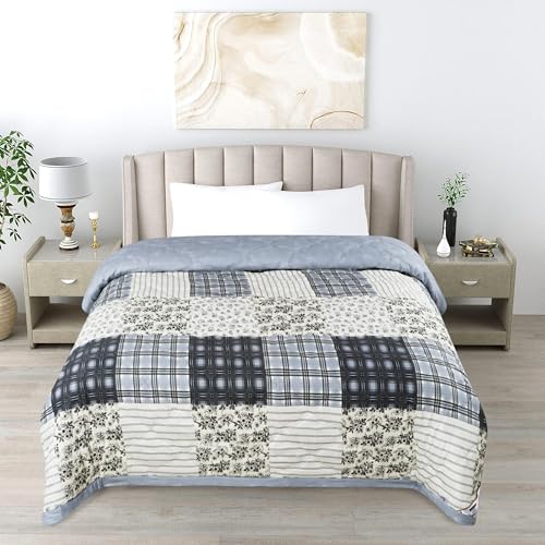 Image of DECORUM Reversible AC Comforter /Blanket /Quilt /Duvets /ultrasonic for All Season Double Bed (90X90 inch)