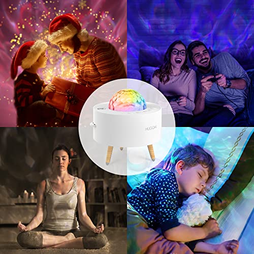 Hugoai SP-HG-WH Night Light Projector For Kids, Hugoai Galaxy Lighting Star Projector For Bedroom With White Noise & 15 Color Effects, Light Projector With Timer & Wireless Connection thumb #6