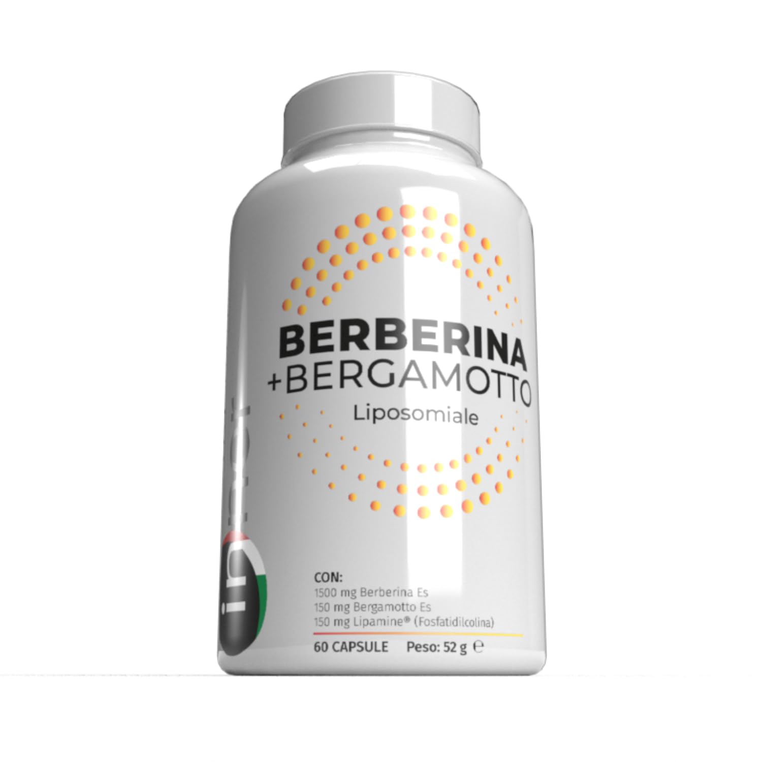 Inner Berberina + Bergamotto Liposomiale 60 Capsule – Integratore Naturale ad Alta Biodisponibilità per il Benessere Cardiovascolare – Supporto per Cuore Sano e Salute dell'Intestino