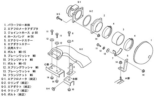 Image of HKS 70019-AN019 Super Mega Flow Reloaded Kit