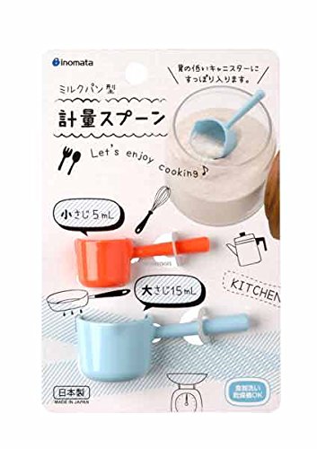 Amazon｜イノマタ計量スプーンミルクパンブルー＆オレンジ｜計量