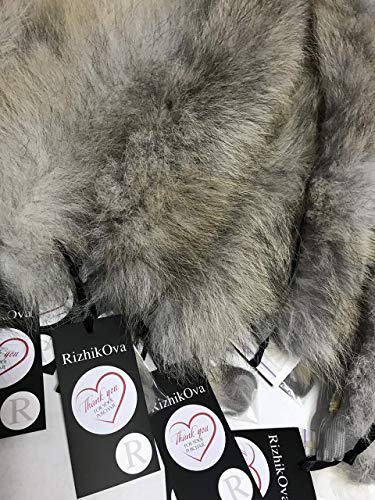 Trim fox fur tape ribbon for hood coat parka 75 cm3