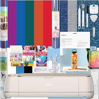 Cricut Maker 4 Machine Ultimate Bundle - Vinyl Sampler, Infusible Ink, Sticker Making Set, Iron-On Sampler Roll, Tools & Cutting Mats, Beginner Cutting Machine for Die-Cutting Projects