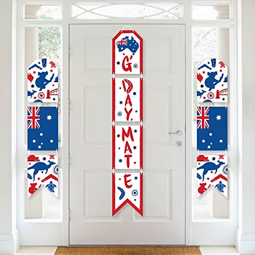 Big Dot of Happiness Australia Day - Hanging Vertical Paper Door Banners - Gâ€™Day Mate Aussie Party Wall Decoration Kit - Indoor Door Decor