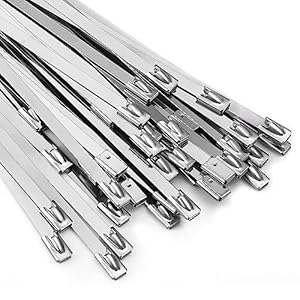 Maidunsi Metall-Kabelbinder 30cm, 100 Stück GC46300