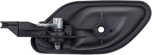 Miniatura 3 de Brock Manija de repuesto para pasajeros en el interior de la puerta, manija cromada interior con carcasa negra para parte delantera o trasera,