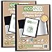 eco-eco eco020 x 2 Präsentationsmappe, A4-Format, 50% recycelt, 60 Hüllen, Schwarz, Präsentationsmappe mit Kunststoffhüllen, 2 Stück PP A4 günstig Kaufen-eco-eco eco020 x 2 Präsentationsmappe, A4-Format, 50% recycelt, 60 Hüllen, Schwarz, Präsentationsmappe mit Kunststoffhüllen, 2 Stück