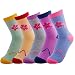 JOYCA & Co. 5 Pairs Womens Cute Colorful Fashion All Season Cotton Crew Socks (Sakura)