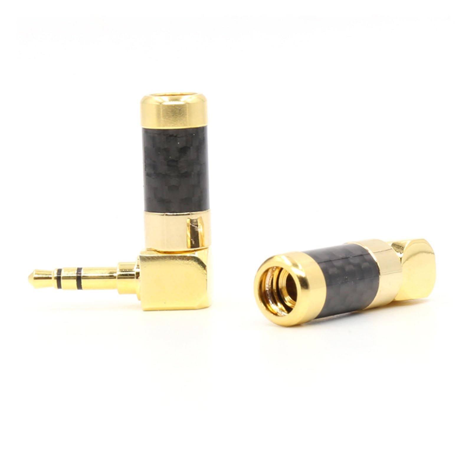 4 Uds. Conector De Audio Estéreo Macho De 3,5mm Chapado En Oro De 24K 3U For Cable De Auriculares