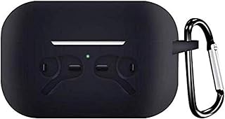 جراب لسماعة ابل اير بودز برو بشنكل لون أسود، سيليكون