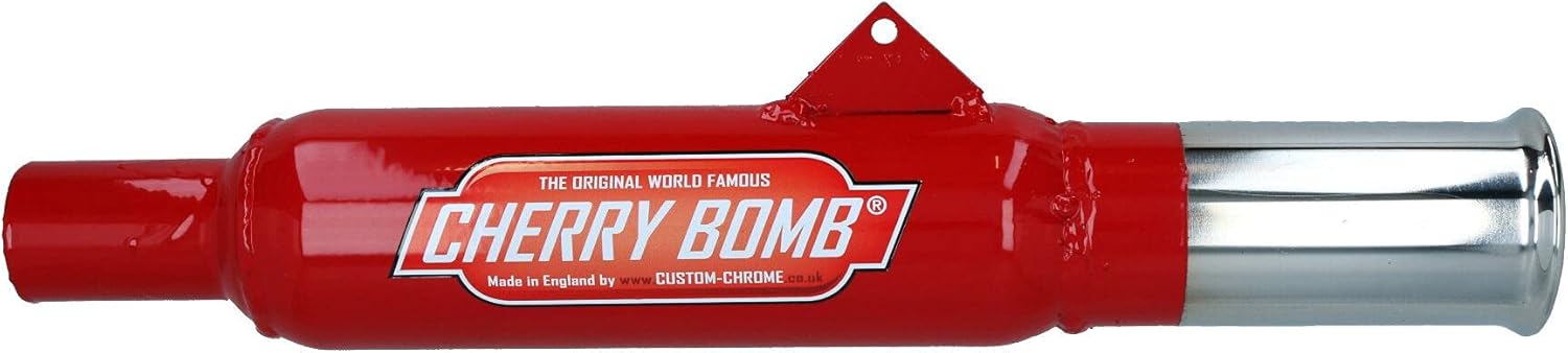 Screamer Cherry Bomb Tail Bomb Round Chrome Tail Pipe Exhaust Pipe ID 1-5/8"