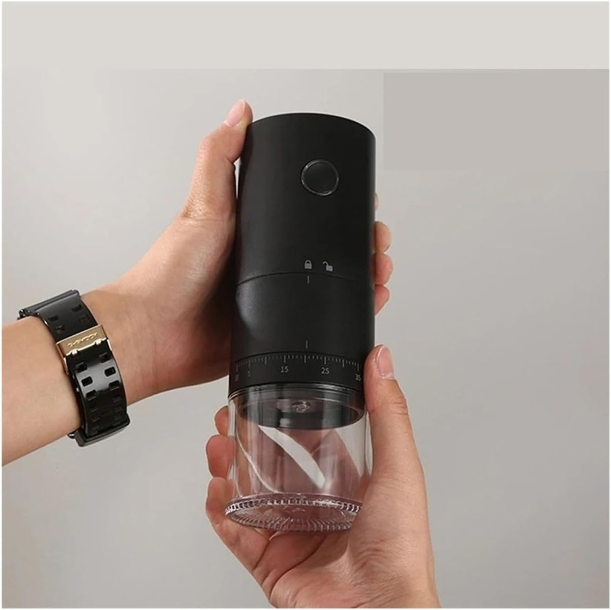 Electric Coffee Grinder - Portable Automatic Blade Grinding Machine for Fresh Coffee Beans