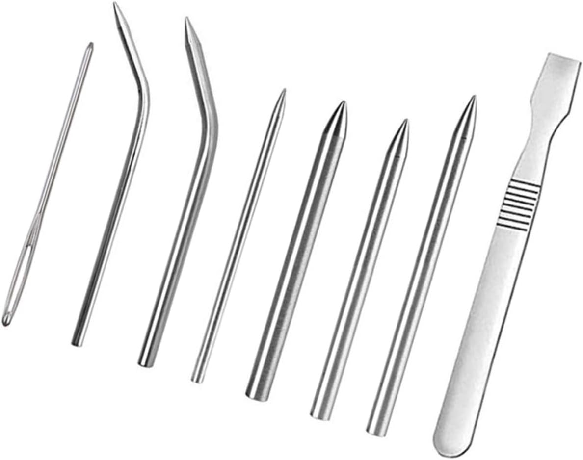 CORHAD Lacing Needles 9 in 1 Set Metal Weaving Needle Kit Perfect for DIY Jewelry Craftsmanship Tools