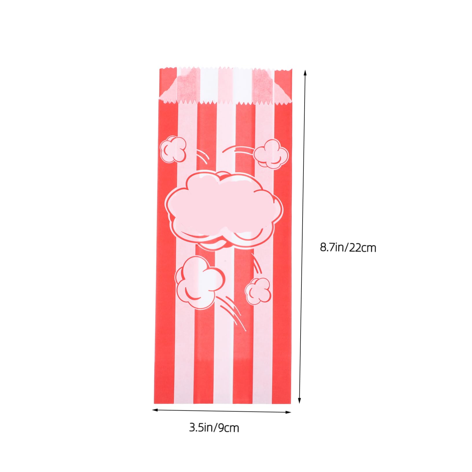 SOESFOUFU 30Pcs Popcorn Snack Bags Oil Resistant Decorative Popcorn Bags Individual Serving Bags for Parties Home Theaters and Cinemas for Year Celebrations and Events