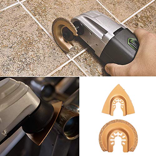 Ginorgee Oscillerende Tool Accessoires - 108 Stks Metalen Hout Oscillerende Multitool Zaagbladen, Quick Release, Fit… - Image 5