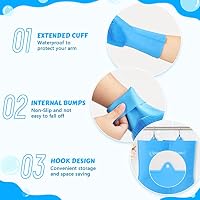 Pecute Silicone Pet Grooming Gloves for Washing Cats Dogs Bath Brush — image 7