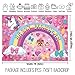 W-Dragon 7x5ft Colorful Cartoon Backdrop for Sweet 16 Happy 18 Dream Crazy Big Theme Bokeh Photography Background Birthday Party Banner Unicorn Puppy Girl Glitter Rainbow Baby Shower Photo Booth Decor